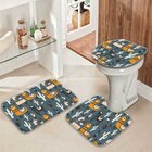 Jogo Tapetes Para Banheiro Lhamas Único