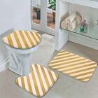 Jogo Tapetes para Banheiro Listras Gold