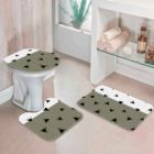 Jogo Tapetes Para Banheiro Mini Triângulos Único