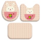 Jogo Tapetes Para Banheiro Páscoa Floral Modern Único