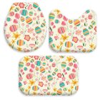 Jogo Tapetes Para Banheiro Páscoa Fofo Único