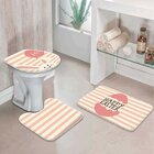 Jogo Tapetes Para Banheiro Páscoa Listras Hi Único