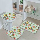 Jogo Tapetes para Banheiro Pássaros