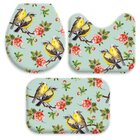 Jogo Tapetes para Banheiro Pássaros