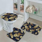 Jogo Tapetes Para Banheiro Penas Luxo Único