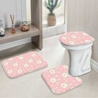 Jogo Tapetes Para Banheiro Pink Cute Único