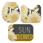 Jogo Tapetes Para Banheiro Sun Flower Único