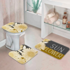 Jogo Tapetes Para Banheiro Sun Flower Único