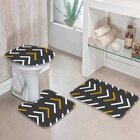 Jogo Tapetes para Banheiro Traços Étnicos