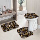 Jogo Tapetes Para Banheiro Triângulos Único