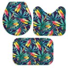 Jogo Tapetes Para Banheiro Tropical Único