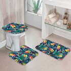 Jogo Tapetes Para Banheiro Tropical Único