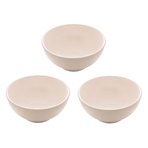 Jogo Tigela Bowl Porcelana Clean Branca 350ml 3 Unidades - Ly