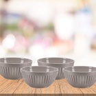 Jogo Tigela Melamina Plisse Premium 500ml 4 Peças - Yazi