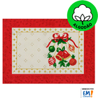 Jogo Toalha De Mesa Lugar Americano 8 Peças Algodão Estampa N