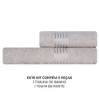 Jogo Toalhas 2 Peças Prisma Formosa Banho E Rosto 100 Algodão