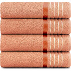 Jogo Toalhas 4 Peças Banho Algodão Fio Open End Otto Karsten