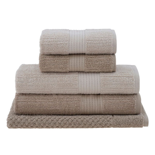 Jogo Toalhas Banhão Buddemeyer 5p Fio Penteado Bege 0112