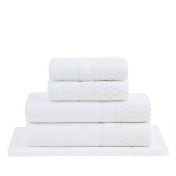 Jogo Toalhas Banho Buddemeyer 5p Com Renda Princess Cinza Esp