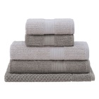 Jogo Toalhas Banho Buddemeyer 5p Fio Penteado Bege 0123