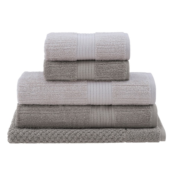 Jogo Toalhas Banho Buddemeyer 5p Fio Penteado Bege 0123