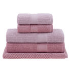 Jogo Toalhas Banho Buddemeyer 5p Fio Penteado Rosa 0117