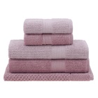 Jogo Toalhas Banho Buddemeyer 5p Fio Penteado Rosa 0121