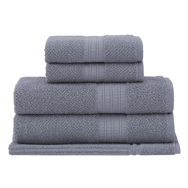 Jogo Toalhas Banho Buddemeyer 5p Frape Cinza 1814