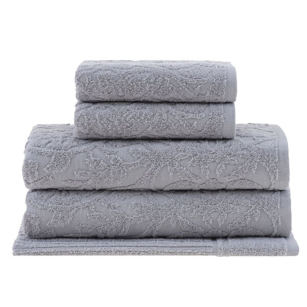 Jogo Toalhas Banho Buddemeyer 5p Mauren Cinza