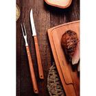Jogo Trinchante Tramontina Em Aço Inox E Madeira 2 Peças