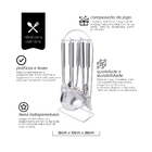 Jogo Utensílios 7 Peças Rack P/ Mesa-mimo Style