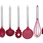 Jogo Utensílios Silicone E Aço Inox Elite 8 Peças Premium - Y