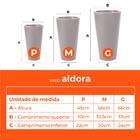 Jogo Vasos 3 Tamanhos Aldora Pedra Terrano