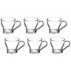 Jogo Xicara 6 Peças 80ml Vidro