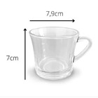 Jogo Xicaras Caneca Vidro Cristal 6pcs 180ml
