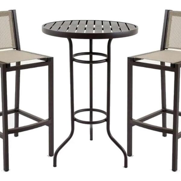 Jogos De Mesa Bar Bistrô 2 Cadeiras Banquetas Aluminio