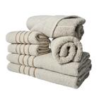 Jogos De Toalhas 2 Banhos 2 Rosto 2 Tapetes 6pçs Bege