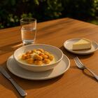 Jogos Pratos 18 Peças Cerâmica Stoneware Bio Latte Rasos Fund