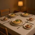 Jogos Pratos 18 Peças Cerâmica Stoneware Bio Latte Rasos Fund