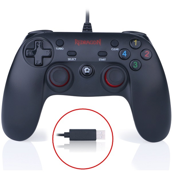 Joystick Redragon Saturn G807 Usb Pc Ps3 Com Vibração