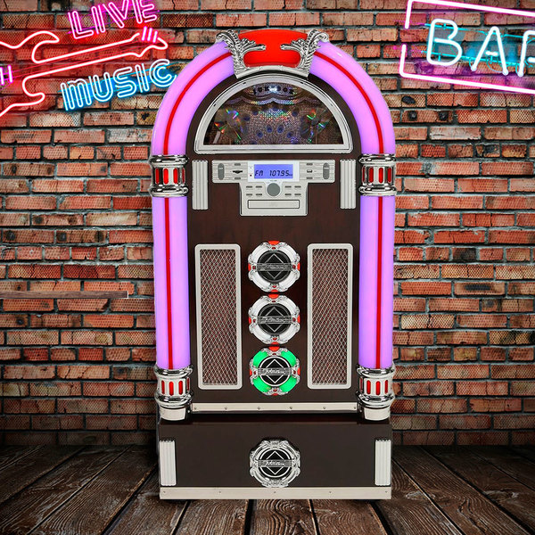 Jukebox Classic Modelo 29.894 Com Luzes De Led E Controle Remoto