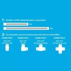 Junção Para Trilho Eletrificado - Emenda Em T (180°) Preto