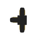 Junção Para Trilho Eletrificado - Emenda Em T (180°) Preto