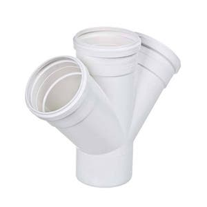 Junção Y 3 Polegadas Junção Dupla PVC para Esgoto 100mm ou 4