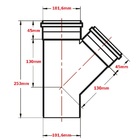Junção Simples 45º Esgoto Branca - Krona, Tamanho: 100mm X 10