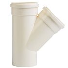 Junção Simples 45º Esgoto Branca - Krona, Tamanho: 75mm X 75mm