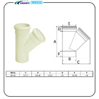 Junção Simples Esgoto 50 X 50mm Amanco