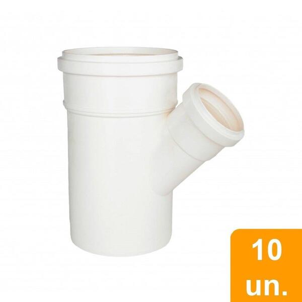 Junção Simples Esgoto Redução Plastilit 100x50mm - Embalagem Com 10 ...