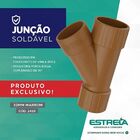 Junção Soldável Pvc 32mm 1 Pol Tubo Bolsa Marrom Estrela