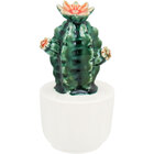 Kaktus Adorno Decorativo 16x8x8cm Cerâmica Verde Cacto